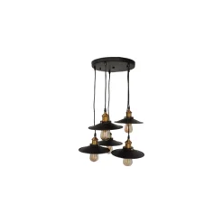 CrownLED Pendelleuchte, 5-flammig, schwarz - B-Ware sonstiges