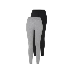 Damen Leggings, 2 Stück, mit Bio-Baumwolle - B-Ware
