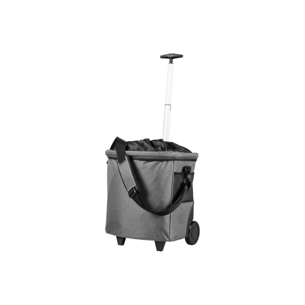 Deltasport Premium-Einkaufstrolley, 40 L, grau/schwarz - B-Ware neuwertig