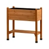 DOBAR Hochbeet, aus Holz, L 75 x B 37 x H 79 cm - B-Ware neuwertig