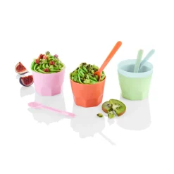 ERNESTO® Eisbecher- Waffelbecher-Set Trinkbecher-Set, BPA-frei - B-Ware