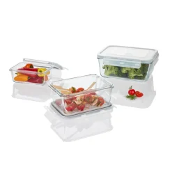 ERNESTO® Glas-Frischhaltedosen, 3-teilig - B-Ware