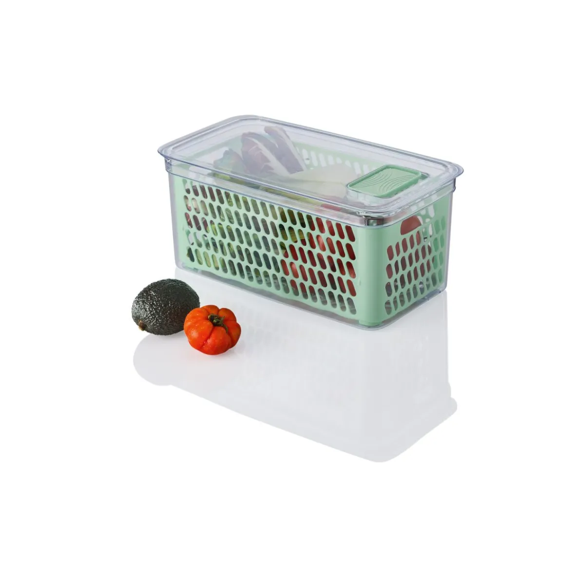 ERNESTO® Kühlschrankaufbewahrung Frischebox, mit Frischeventil - B-Ware