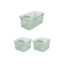 ERNESTO® Kühlschrankaufbewahrung Frischebox, mit Frischeventil - B-Ware