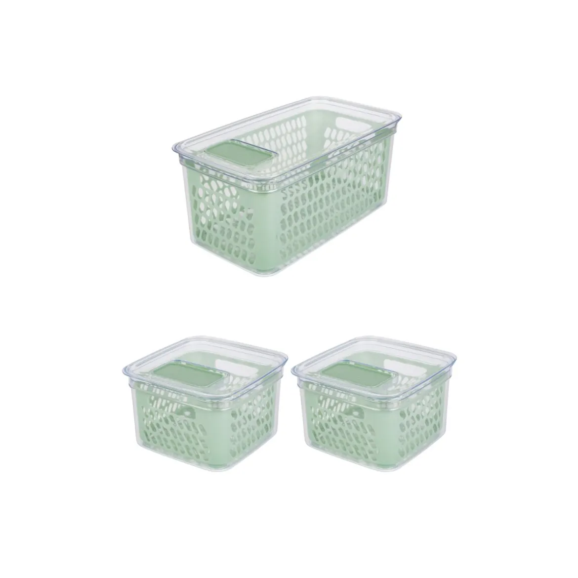 ERNESTO® Kühlschrankaufbewahrung Frischebox, mit Frischeventil - B-Ware