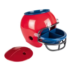 ERNESTO® Snackhelm, Football-Helm-Optik, herausnehmbare Behälter (rot) - B-Ware sehr gut