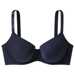 ESMARA Damen Bügel-BHs, 2 Stück, 110D, marineblau/grau - B-Ware neuwertig