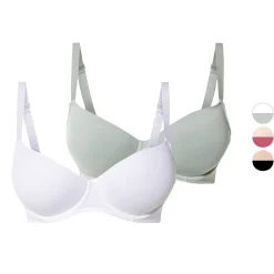 esmara® Damen Bügel-BHs, 2 Stück, gepaddet Cups - B-Ware