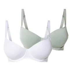 esmara® Damen Bügel-BHs, 2 Stück, gepaddet Cups - B-Ware