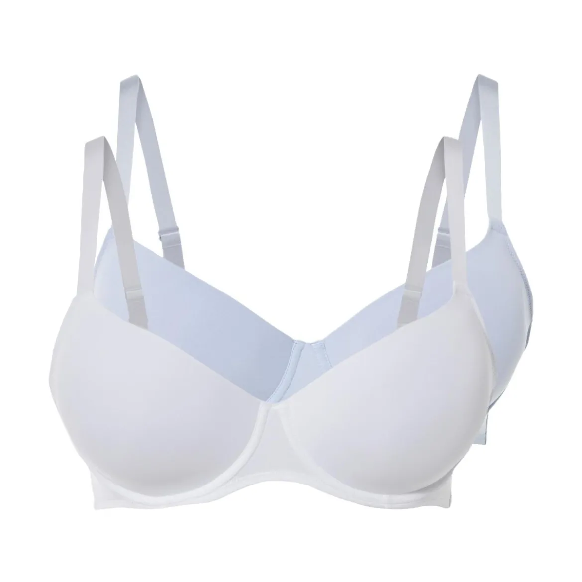 esmara® Damen Bügel-BHs, 2 Stück, vorgeformte Cups - B-Ware