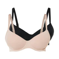 esmara® Damen Bügel-BHs, 2 Stück, vorgeformte Cups - B-Ware