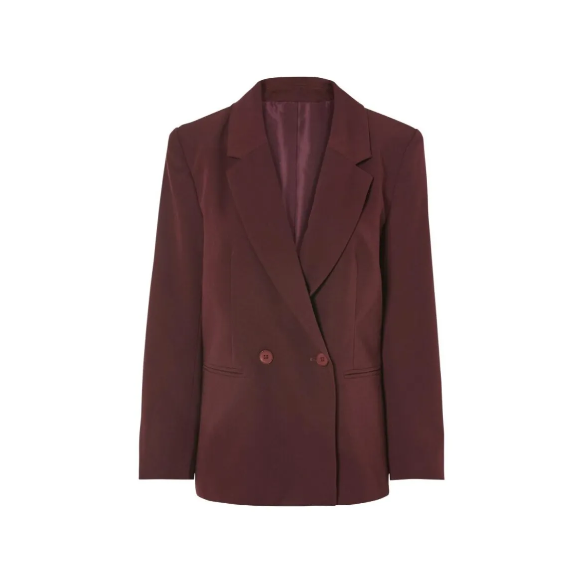 esmara® Damen-Blazer, mit Reverskragen, 46, bordeaux - B-Ware beschädigt