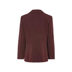 esmara® Damen-Blazer, mit Reverskragen, 46, bordeaux - B-Ware beschädigt