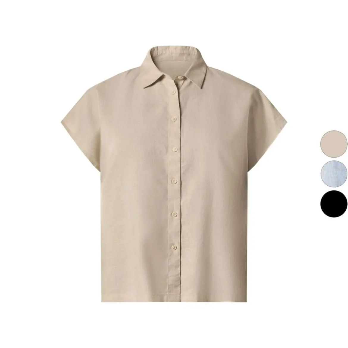esmara® Damen-Bluse, mit Leinen - B-Ware