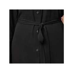 esmara® Damen Blusenkleid, 3/4-Länge, mit Kentkragen (Schwarz, 42) - B-Ware neuwertig