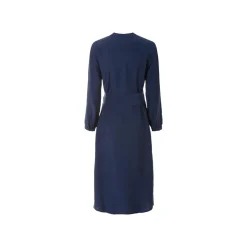 esmara® Damen Blusenkleid, Midi-Länge, leicht ausgestellt geschnitten - B-Ware