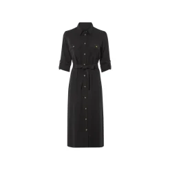 ESMARA® Damen Blusenkleid, mit Seitenschlitzen (Schwarz, 42) - B-Ware sehr gut