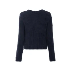 esmara® Damen Cardigan, aus weichem Lochstrick (navy, XS(32/34)) - B-Ware neuwertig