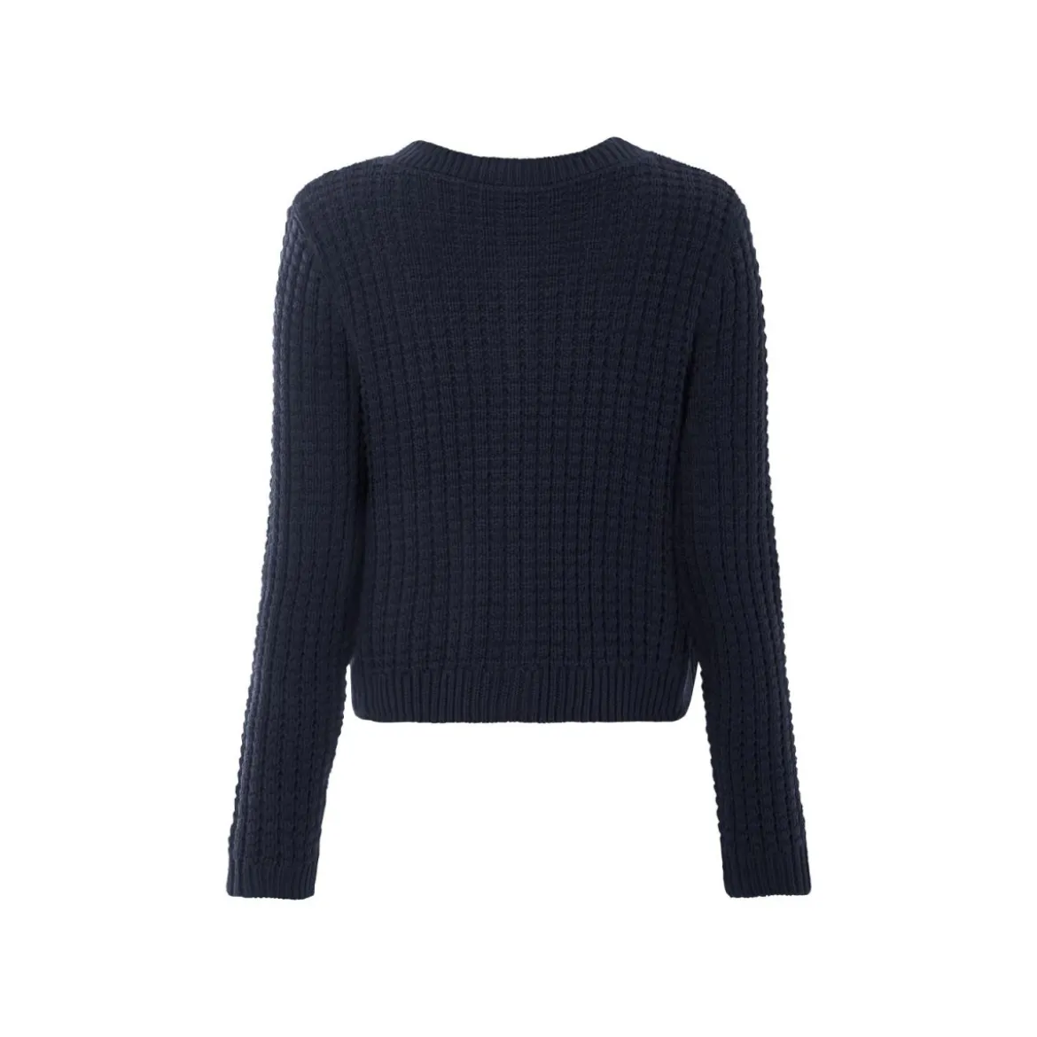 esmara® Damen Cardigan, aus weichem Lochstrick (navy, XS(32/34)) - B-Ware neuwertig