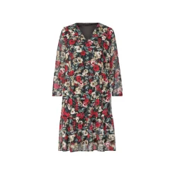 esmara® Damen Chiffonkleid, mit Rüschenbesatz - B-Ware