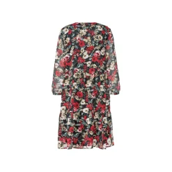 esmara® Damen Chiffonkleid, mit Rüschenbesatz - B-Ware