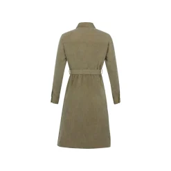 esmara® Damen Cordkleid, mit Kentkragen (grün, 46) - B-Ware neuwertig