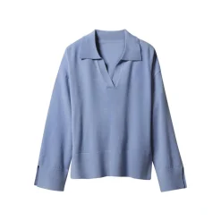 ESMARA® Damen Feinstrickpullover (Blau, XS(32/34)) - B-Ware neuwertig