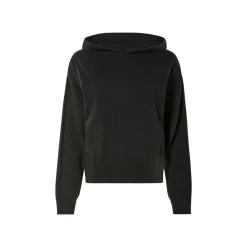 esmara® Damen Feinstrickpullover/ Feinstrick-Hoodie, leger geschnitten (Schwarz, S(36/38)) - B-Ware neuwertig