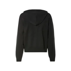 esmara® Damen Feinstrickpullover/ Feinstrick-Hoodie, leger geschnitten (Schwarz, S(36/38)) - B-Ware neuwertig