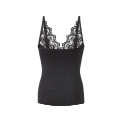esmara® Damen Formhemd, mit eingestrickten Stützzonen (schmale Träger/schwarz, S(36/38)) - B-Ware neuwertig