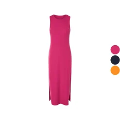 esmara® Damen Geripptes Kleid in Midilänge - B-Ware