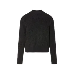 esmara® Damen Grobstick-Pullover mit Stehkragen (schwarz, S(36/38)) - B-Ware neuwertig