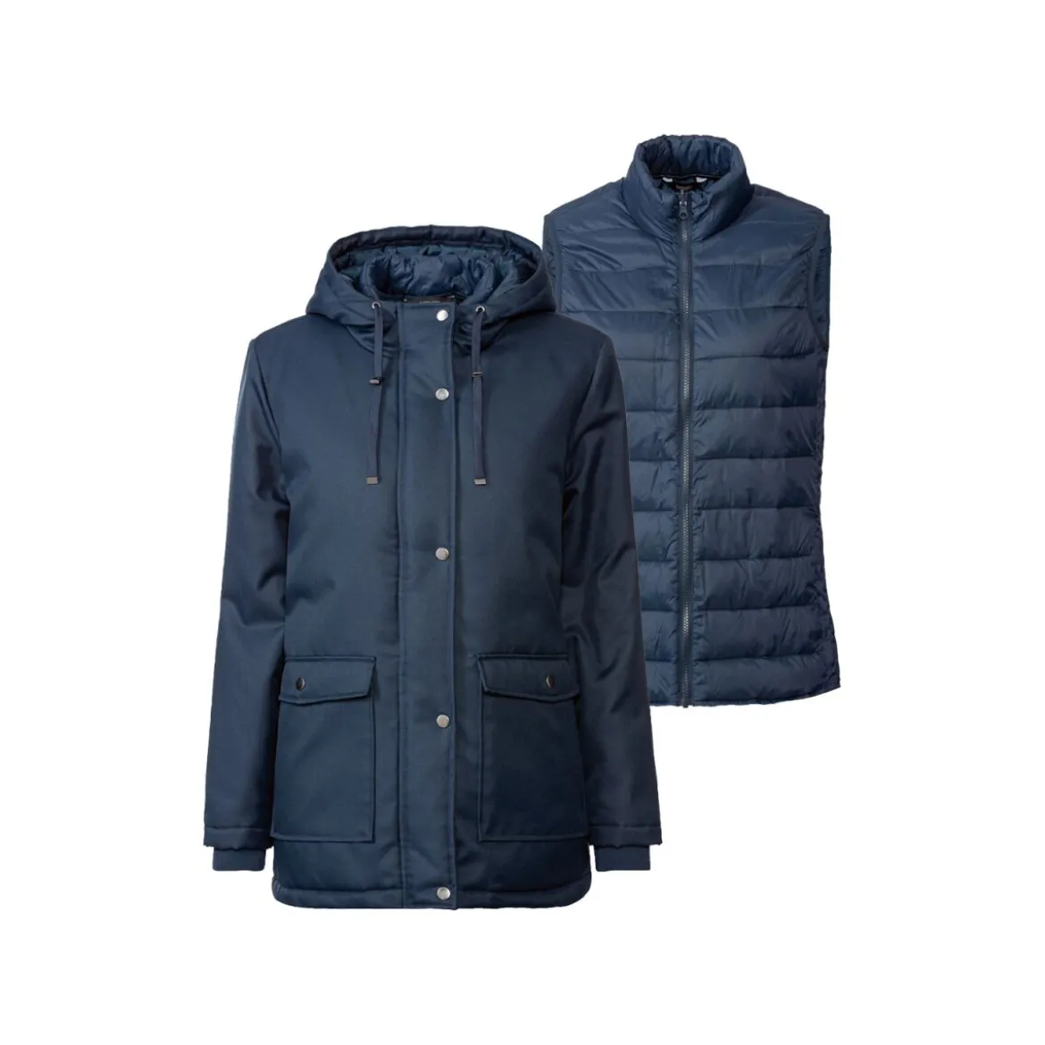 esmara Damen 3-in-1-Allwetterparka mit Weste - B-Ware