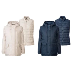 esmara Damen 3-in-1-Allwetterparka mit Weste - B-Ware