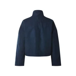 esmara® Damen-Jacke, aus Velours, S, navy - B-Ware neuwertig