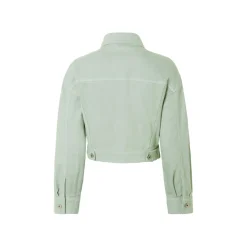 esmara® Damen Jeansjacke in Cropped-Länge (Hellgrün, 40) - B-Ware neuwertig