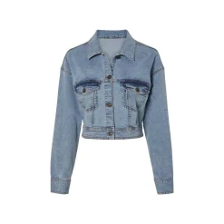 ESMARA® Damen Jeansjacke mit aufgesetzten Brusttaschen (Hellblau, 38) - B-Ware neuwertig