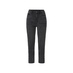 esmara® Damen Jeans, Mom Fit, hohe Leibhöhe (Schwarz, 40) - B-Ware neuwertig
