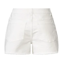 esmara® Damen Jeans Shorts, mit hohem Baumwollanteil (weiß, 34) - B-Ware neuwertig