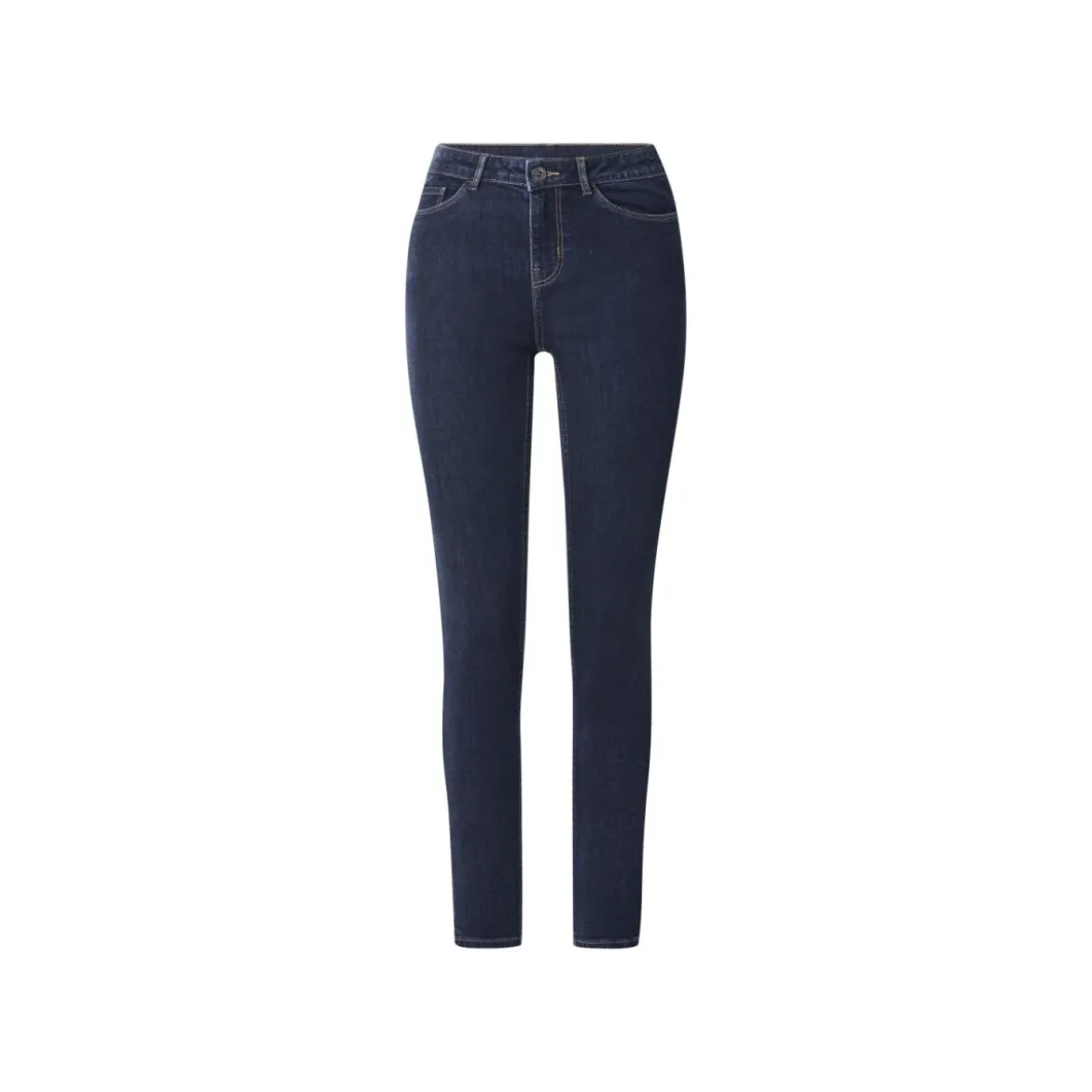 esmara® Damen Jeans, Skinny Fit, normale Leibhöhe (Dunkelblau, 44) - B-Ware neuwertig