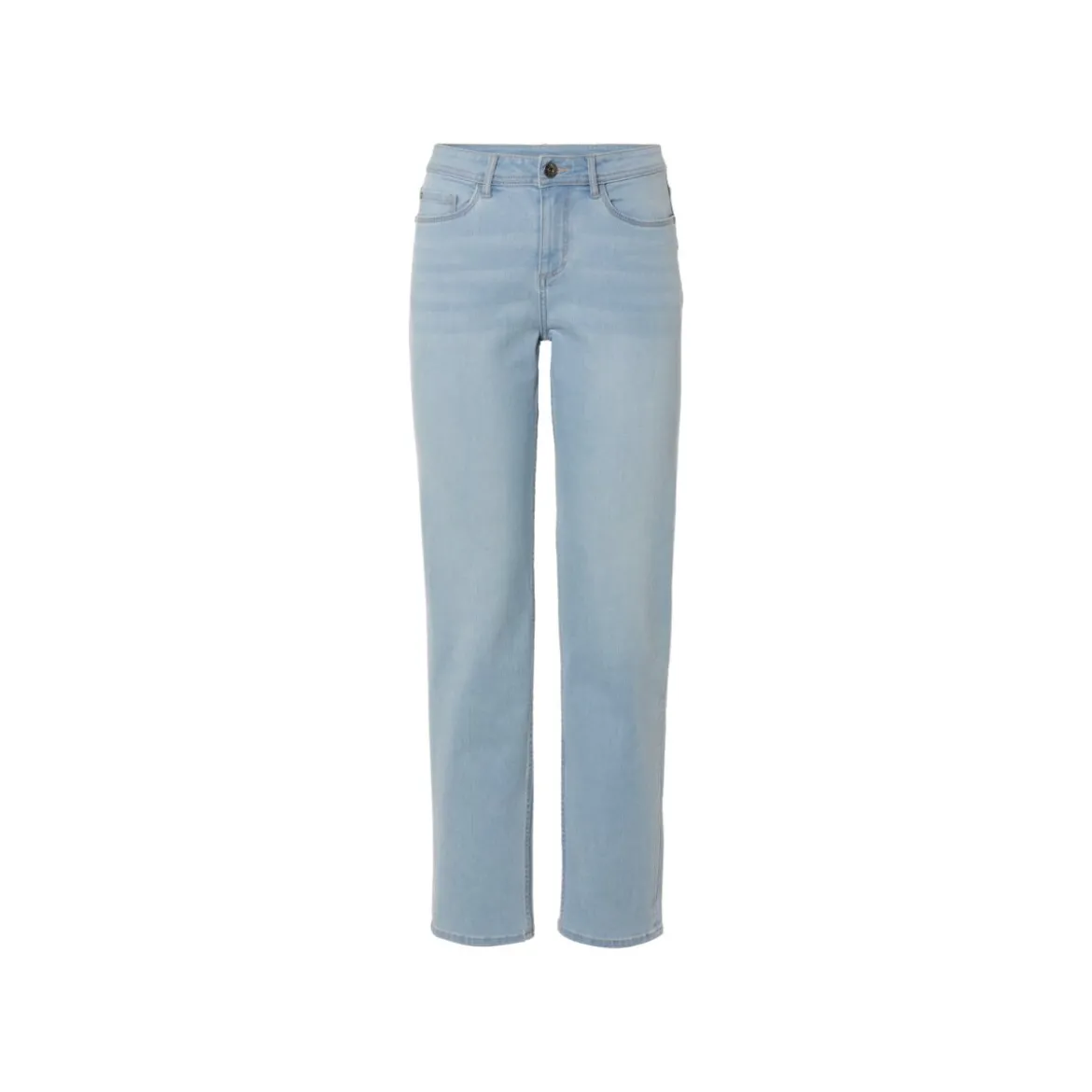 esmara® Damen Jeans, Straight Fit, hohe Leibhöhe (Blau, 36) - B-Ware Beschädigt