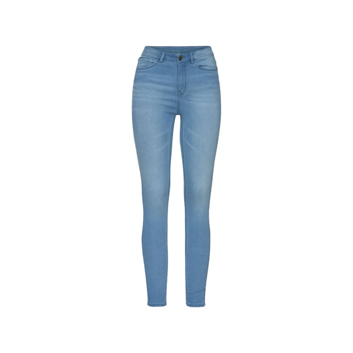 esmara® Damen Jeans, Super Skinny Fit, mit hoher Leibhöhe (hellblau, 34) - B-Ware neuwertig