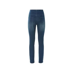 esmara® Damen-Jeggings, Slim Fit, hohe Leibhöhe, S, blau - B-Ware neuwertig
