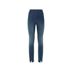 esmara® Damen-Jeggings, Slim Fit, hohe Leibhöhe, S, blau - B-Ware neuwertig