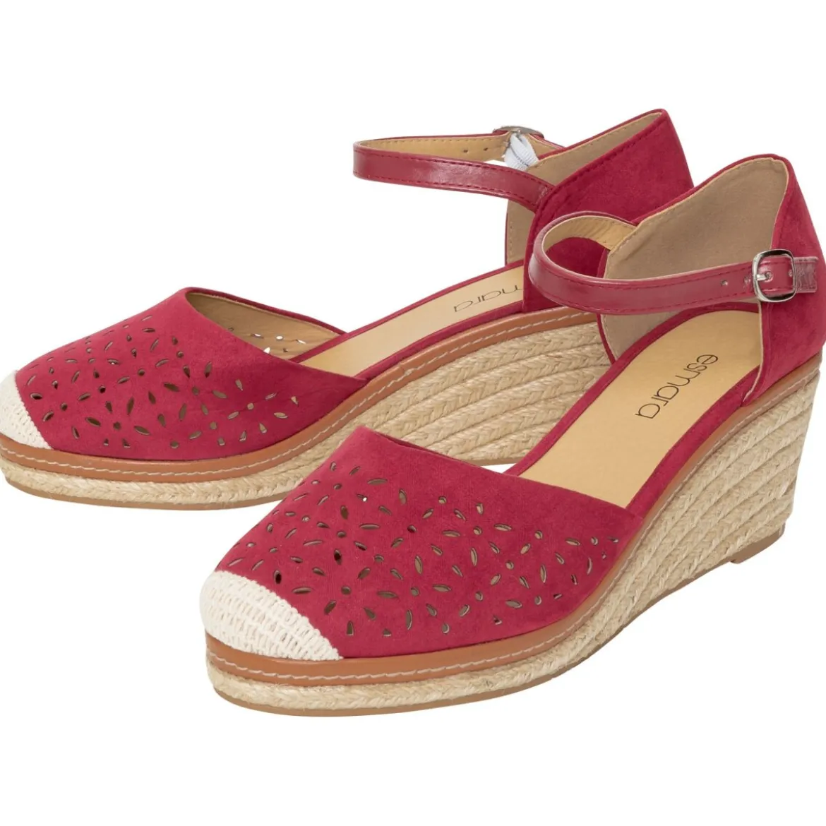 esmara® Damen Keilsandale, im sommerlichen Bast-Look - B-Ware