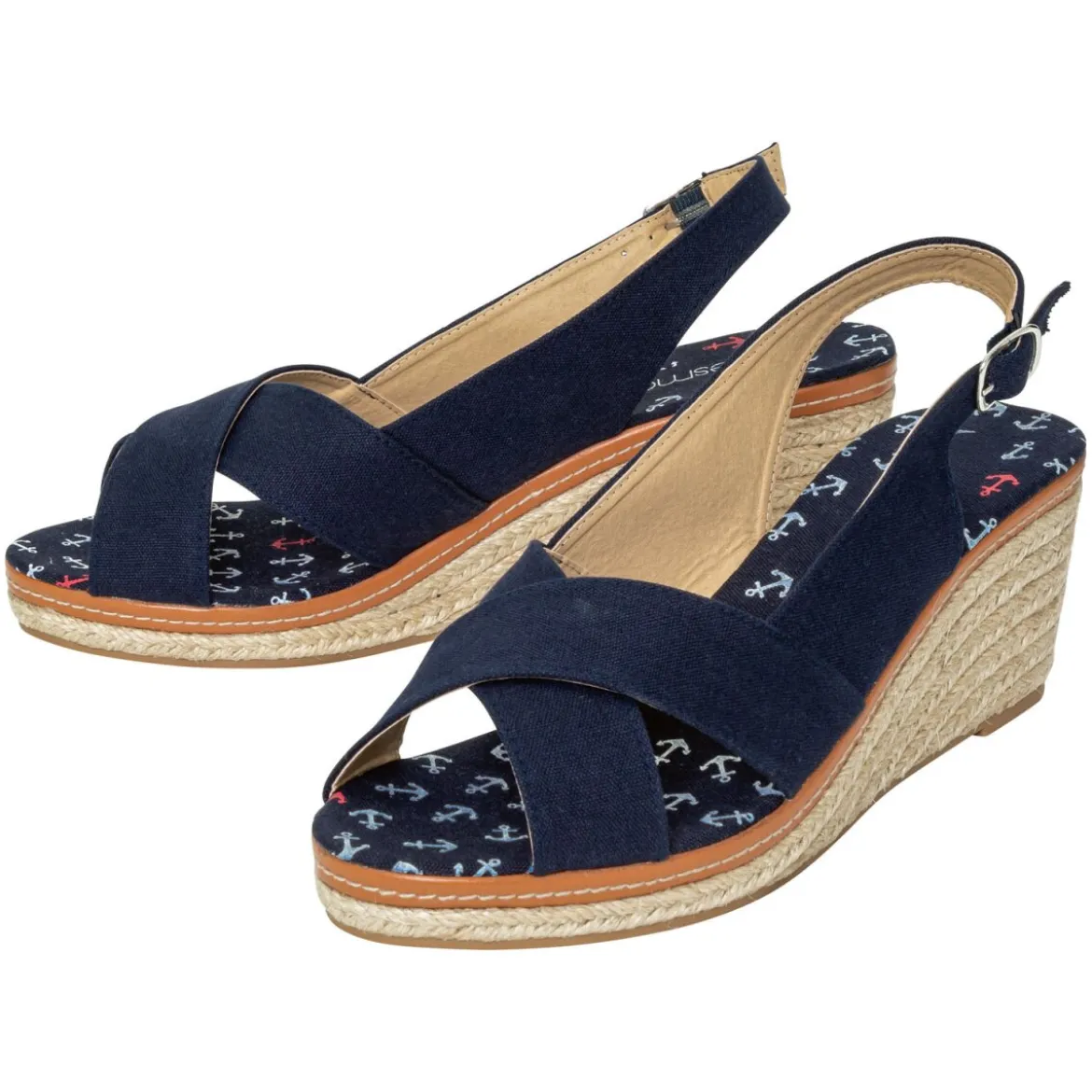 esmara® Damen Keilsandale, im sommerlichen Bast-Look - B-Ware