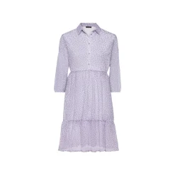 esmara Damen Kleid, in fließender Chiffon-Qualität (lila, 34) - B-Ware sehr gut