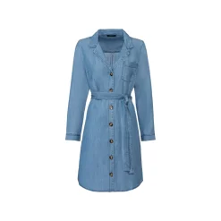 esmara® Damen Kleid, leger geschnitten (blau, 38) - B-Ware neuwertig