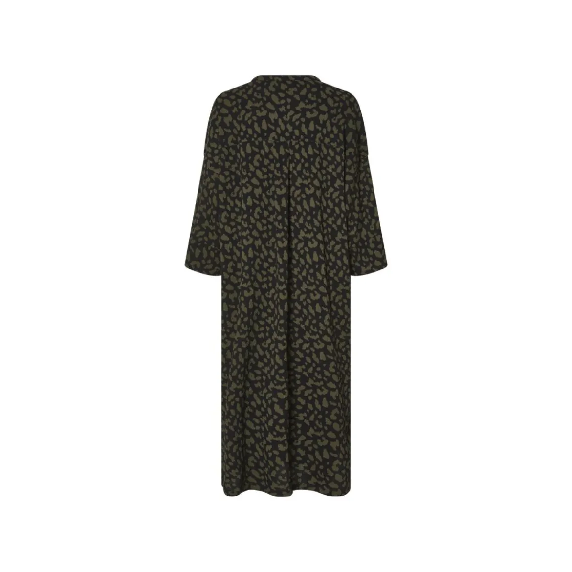 esmara® Damen-Kleid, mit Crêpe-Struktur, XL, grün/gemustert - B-Ware neuwertig