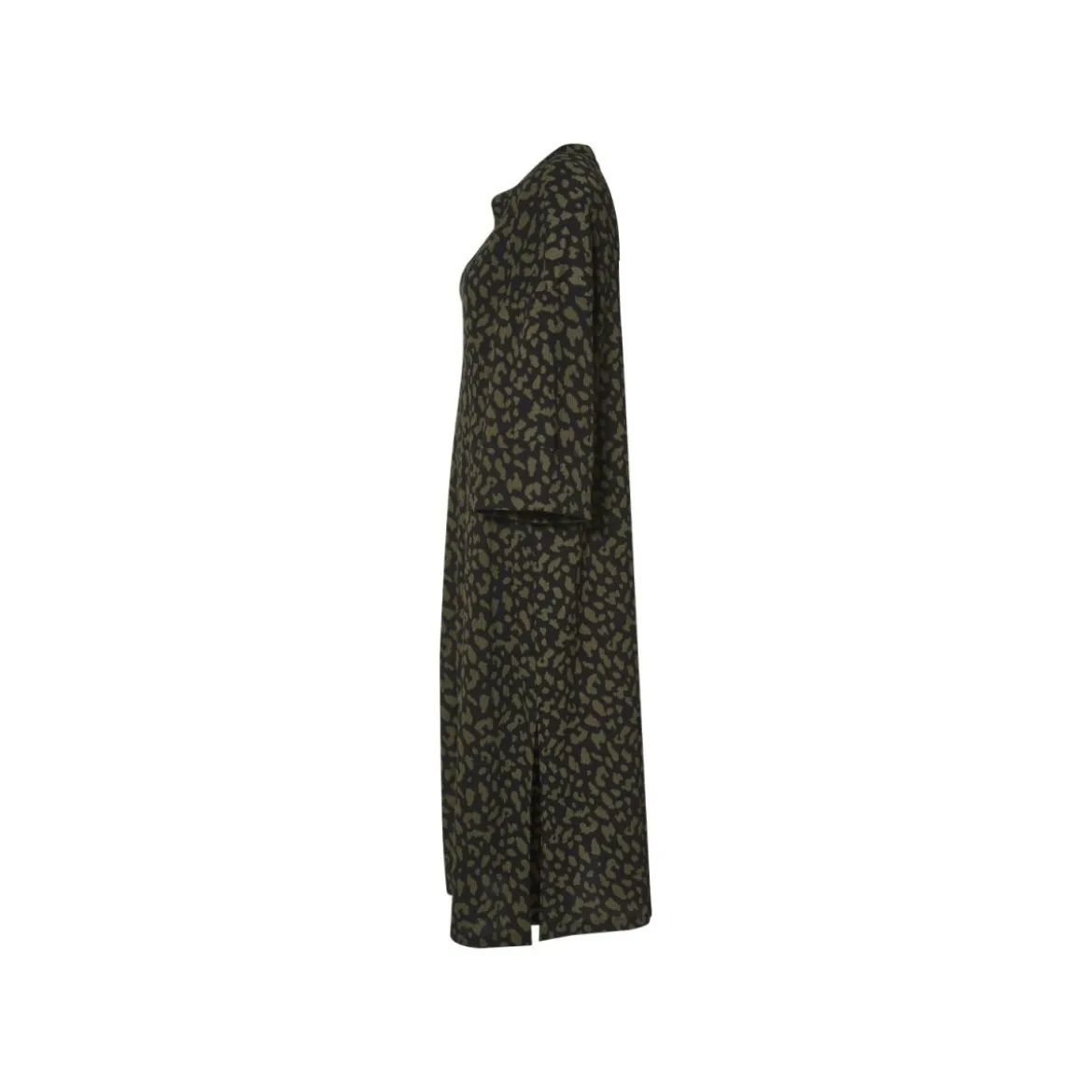 esmara® Damen-Kleid, mit Crêpe-Struktur, XL, grün/gemustert - B-Ware neuwertig